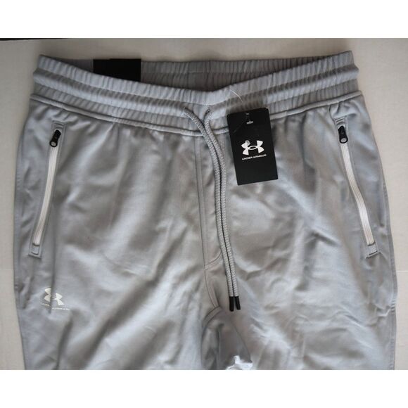 Under Armour 1290261-011 Men's Sz L Gray Sportstyle Tricot Joggers Pants - Picture 5 of 10